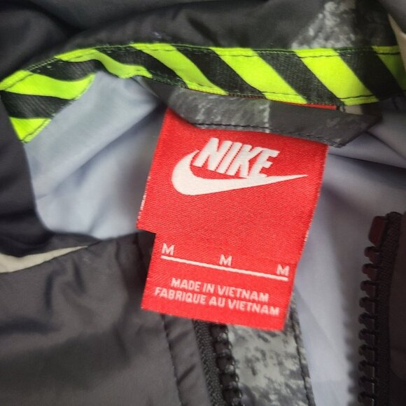 Nike Fullzip Hoodie Windbreaker Camo Black/Gray 687593-010 Size‎ Medium - Picture 5 of 8